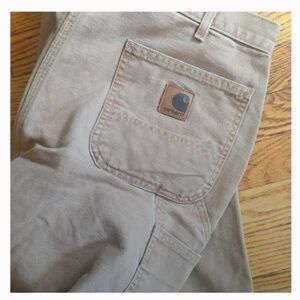 Classic Carhartt single knee work pants 36/32, sand